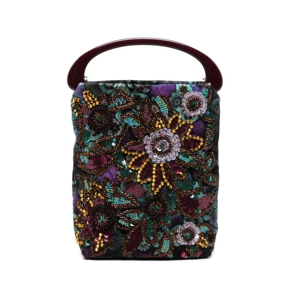 Dries Van Noten Women Bw262-Crisp705-4300Emb Wl.Bag Pur